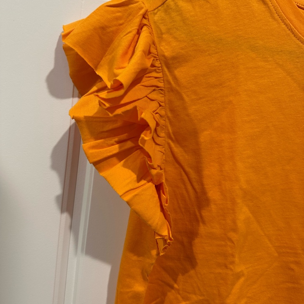 Zara - RUFFLED COTTON TOP - Picture 4 of 7
